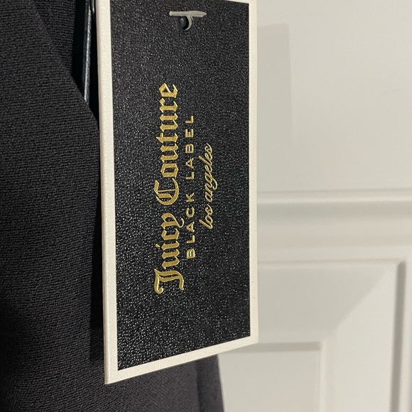 NWT Juicy Couture Black Label Pitch Black HW Ankle Cuffed Suiting Pant, Size 10 - Picture 8 of 10